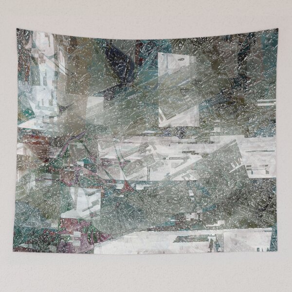 Item preview, Abstract paint weathered chaotic wall texture material surface colorful digital illustration background designed and sold by christianmuller.