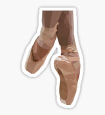 low poly pointe shoes Sticker