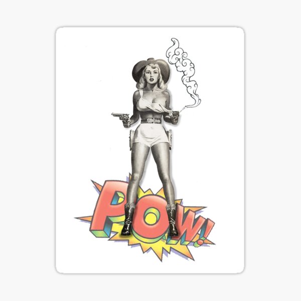 Retro Cowgirl Sticker