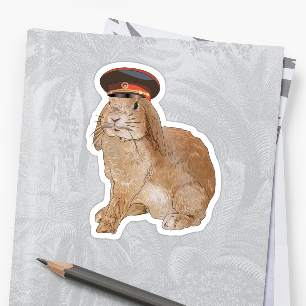 "Communist Bunny" Stickers by xtyturner | Redbubble