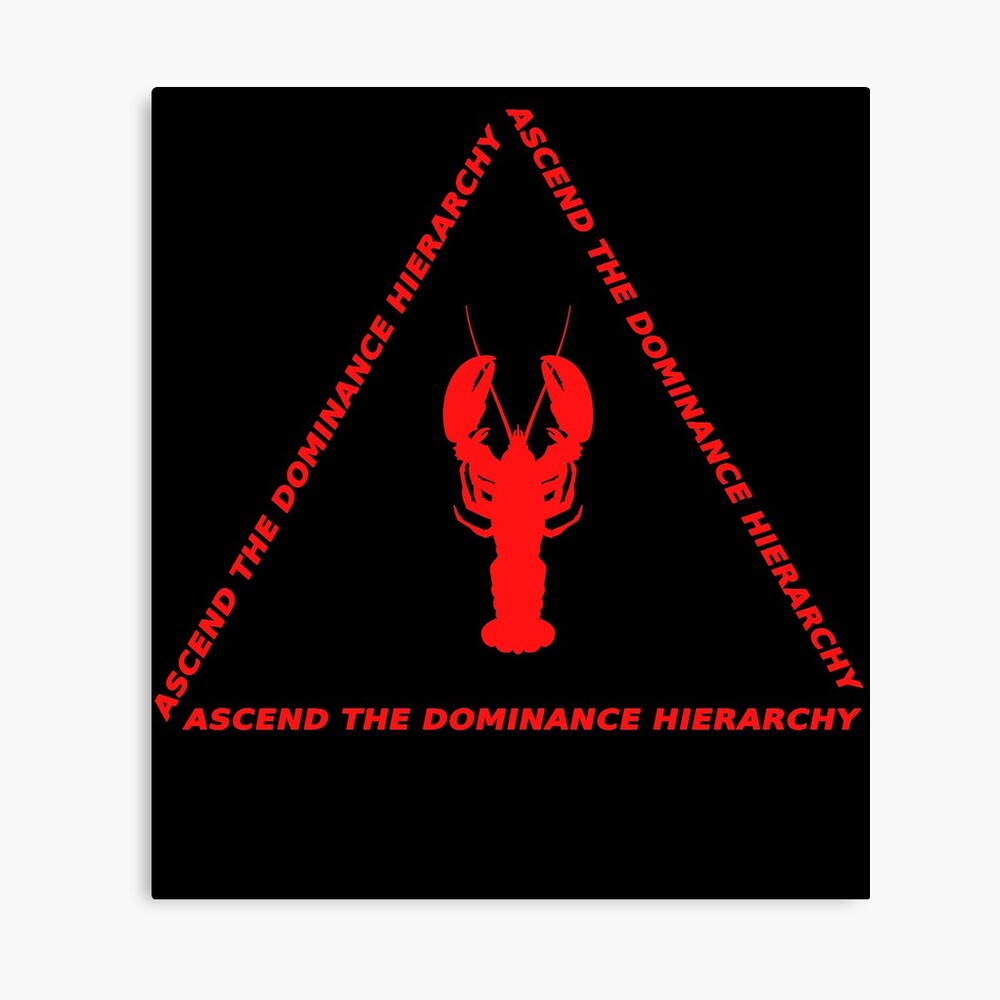 Ascend the Dominance Hierarchy Jordan Peterson Lobster 2" Photographic Print PrimalCold | Redbubble