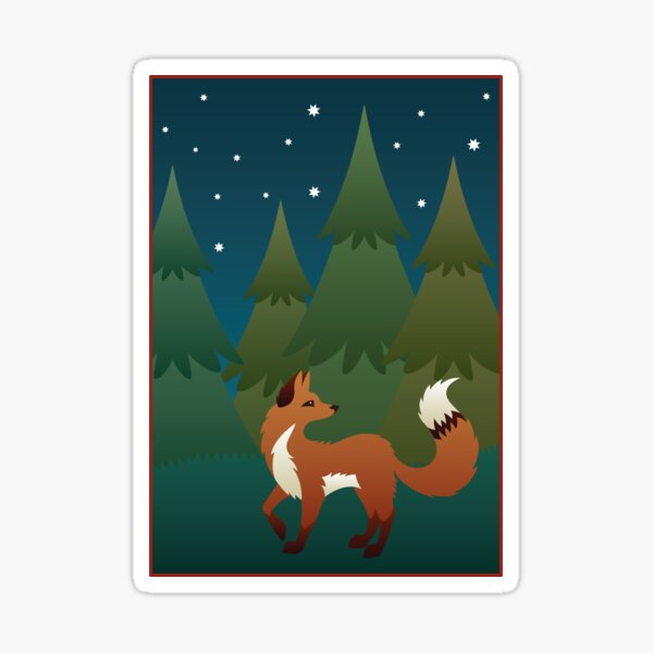 Forest Fox Sticker