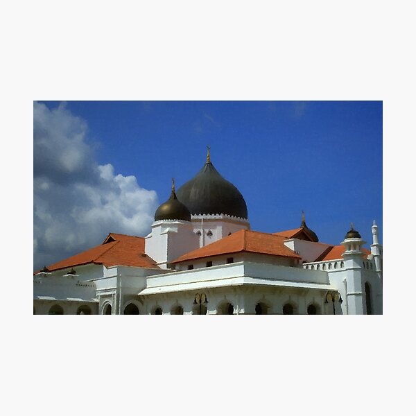 Bright Sky - Malaysian Mosque (1) Photographic Print