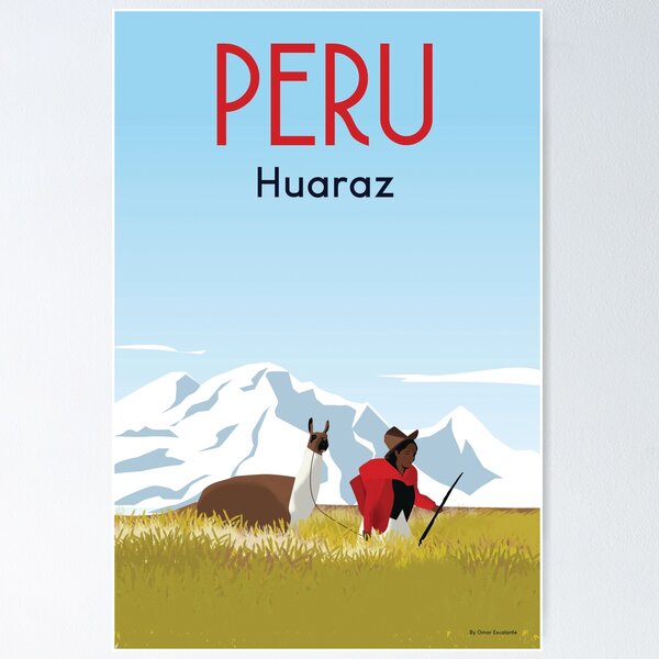 Item preview, Peru poster, Peru Travel Poster  designed and sold by Arctic frame studio.