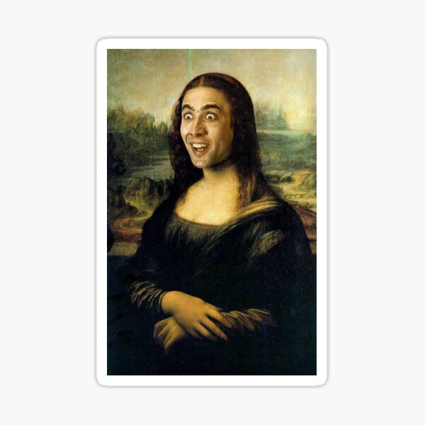Artikel-Vorschau von Nicholas Cage Mona Lisa, designt und verkauft von MaximumLobsters.