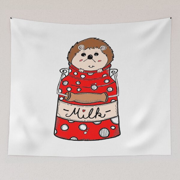 Item preview, hedgehog in milk can - i love hedgehogs designed and sold by Schniesel.