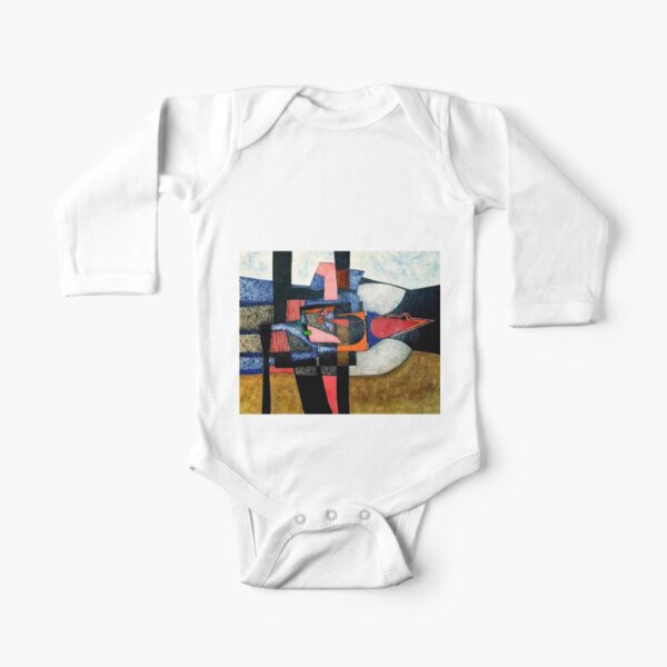Landscape with Bird Somewhere Therein Long Sleeve Baby One-Piece