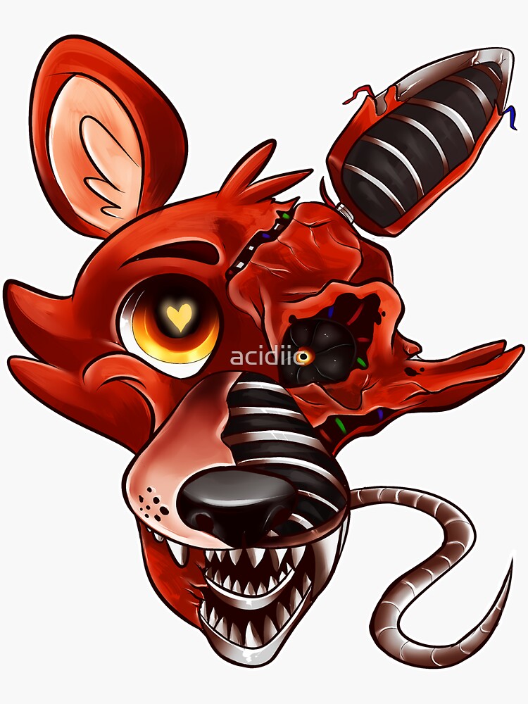 Five Nights at Freddy's - FNAF 4 - Nightmare Foxy - It's Me - Fredbear -  Sticker