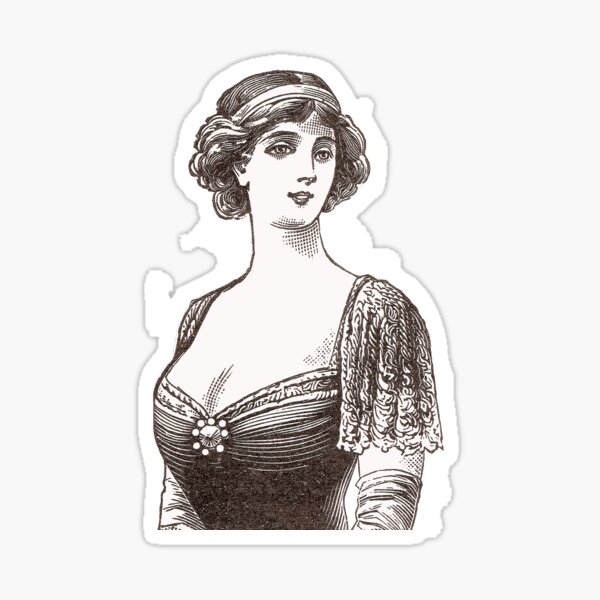 Item preview, Bella Belle Epoque Lady designed and sold by AntiqueImages.