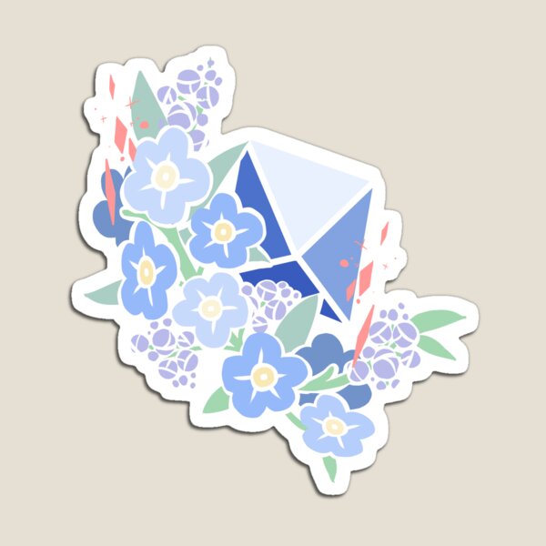 Pretty Poly- Forget Me Not Magnet