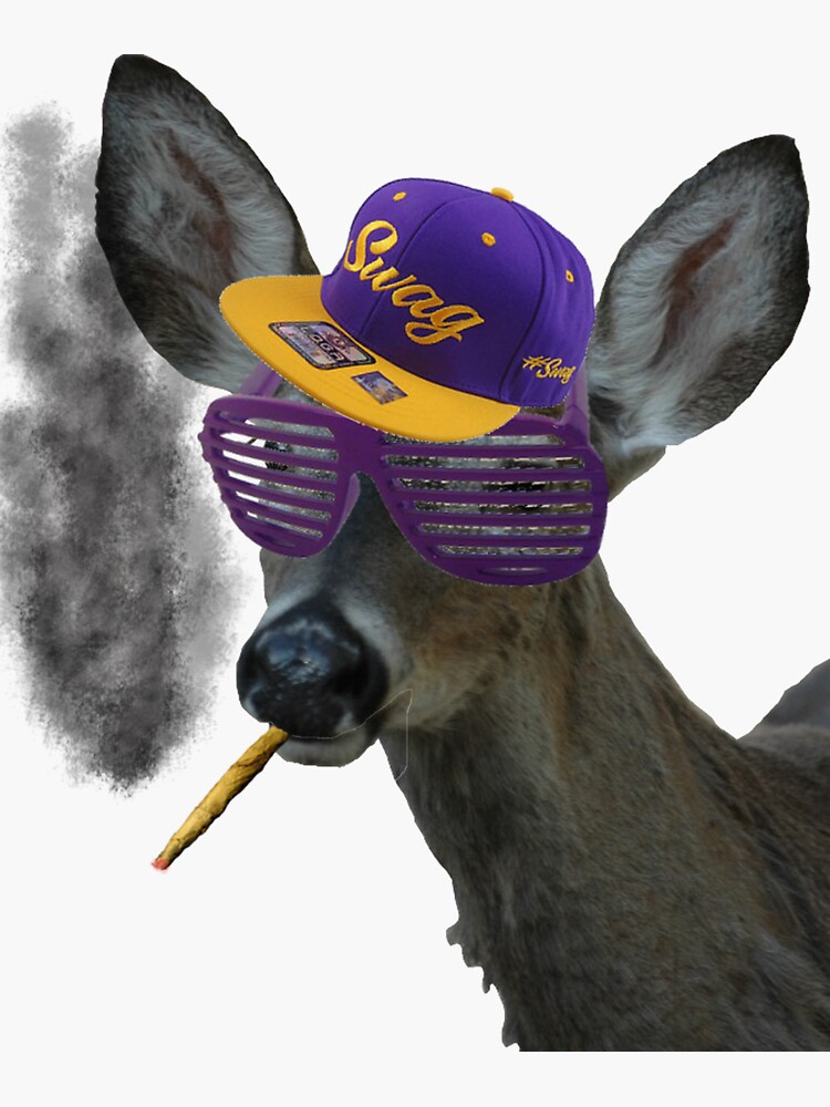 "Swag Deer" Sticker by PharisaicalJesu Redbubble