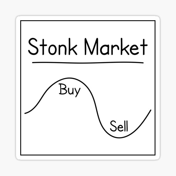 Stonk Market Chart Sticker