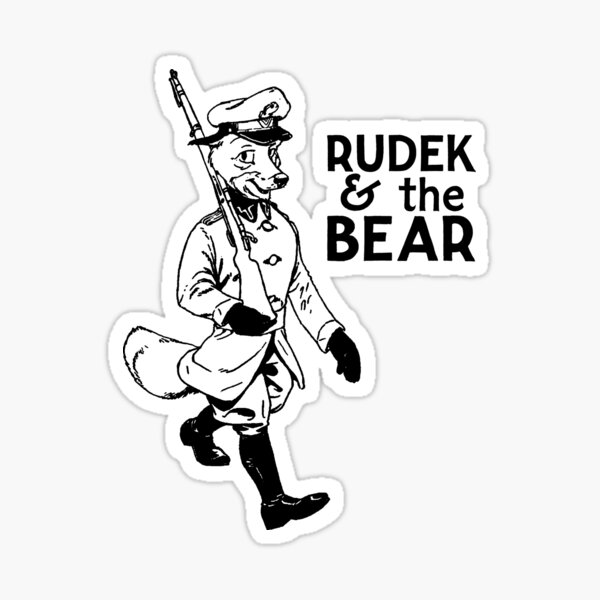 Rudek and the Bear Sticker