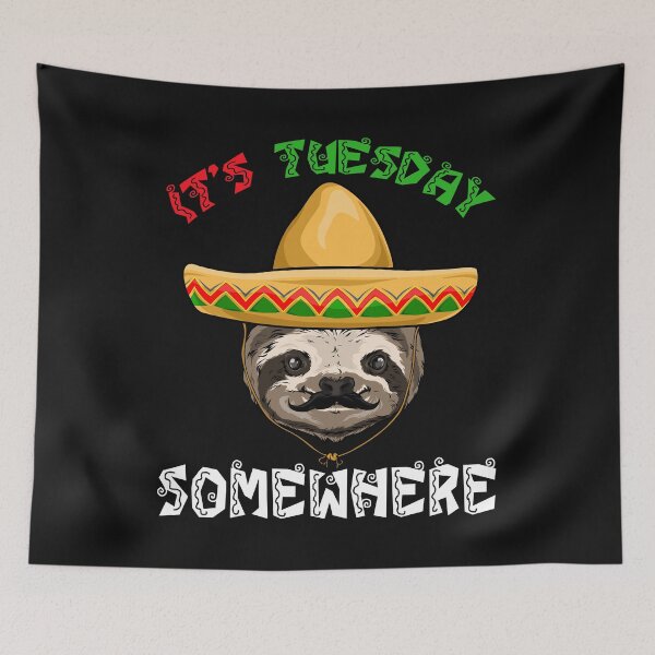 Item preview, Its Tuesday Somewhere Sloth designed and sold by Bendthetrend.