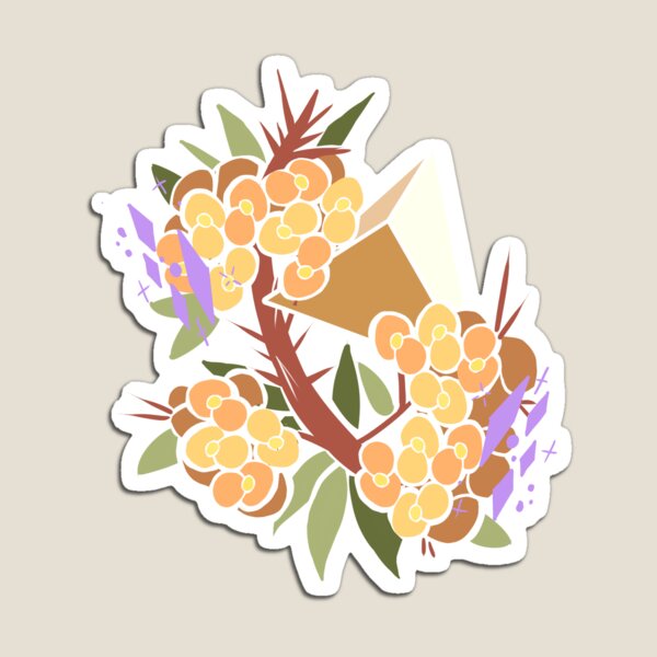 Pretty Poly-Crown of Thorns Magnet