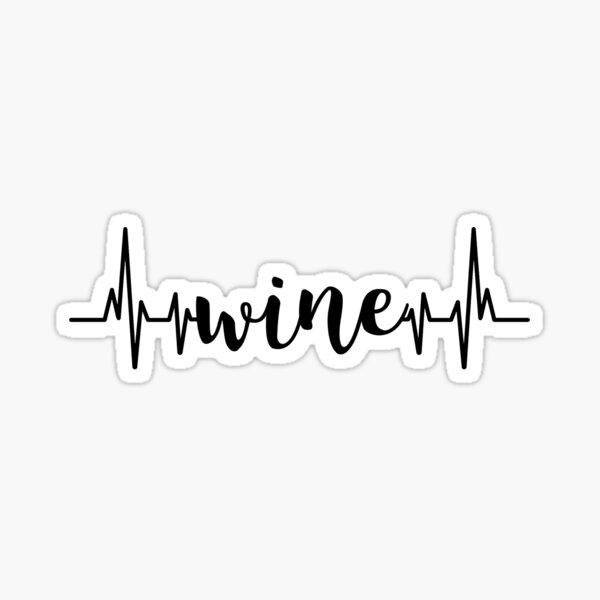 Item preview, Wine heartbeat on white Gift design designed and sold by LGamble12345.