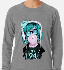 Chill Lofi Bubble Gum Lightweight Sweatshirt