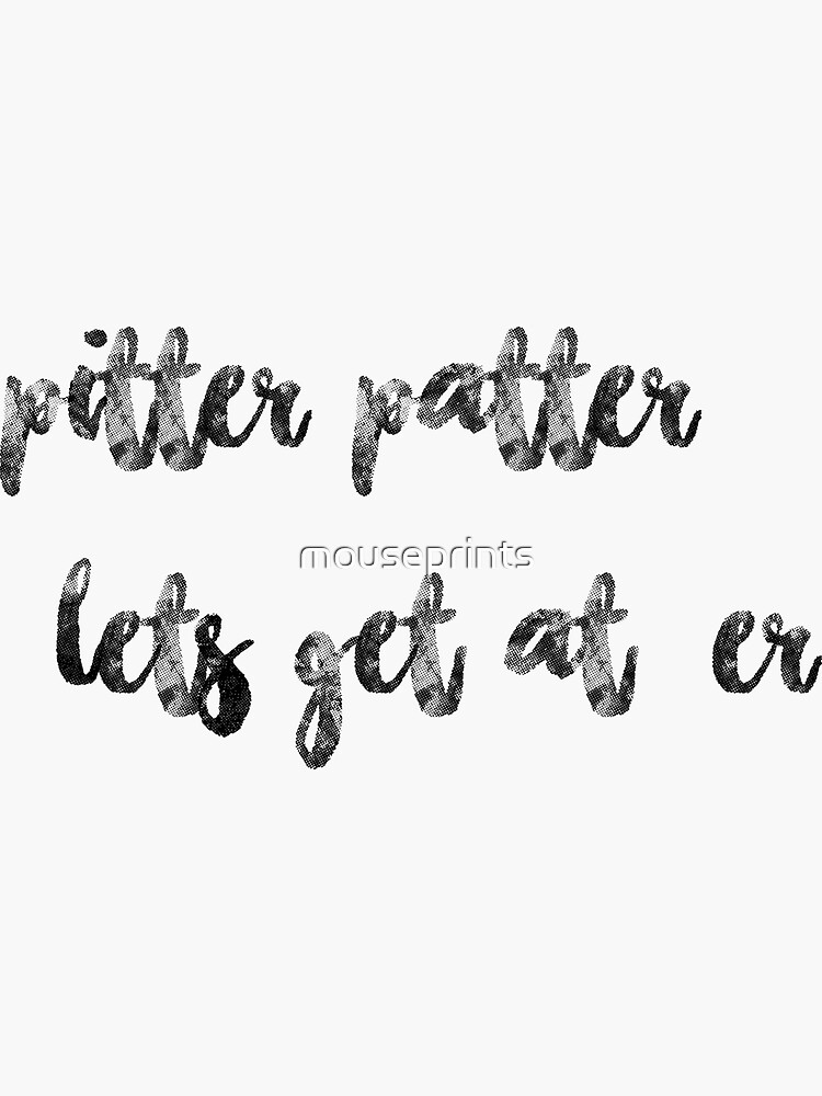 "Pitter Patter" Sticker by mouseprints Redbubble