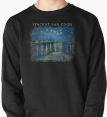 Van Gogh, Sternennacht über der Rhône Artwork-Reproduktion, Poster, T-Shirts, Drucke, Taschen, Männer, Frauen, Kinder Sweatshirt