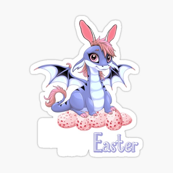 Cute Anime Christmas Dragon All I Want For Christmas Is A Dragon Sticker By Ambers Designs Redbubble