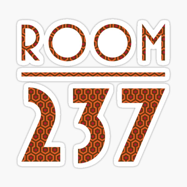 "Shining Room 237" Sticker by cinemovieman Redbubble