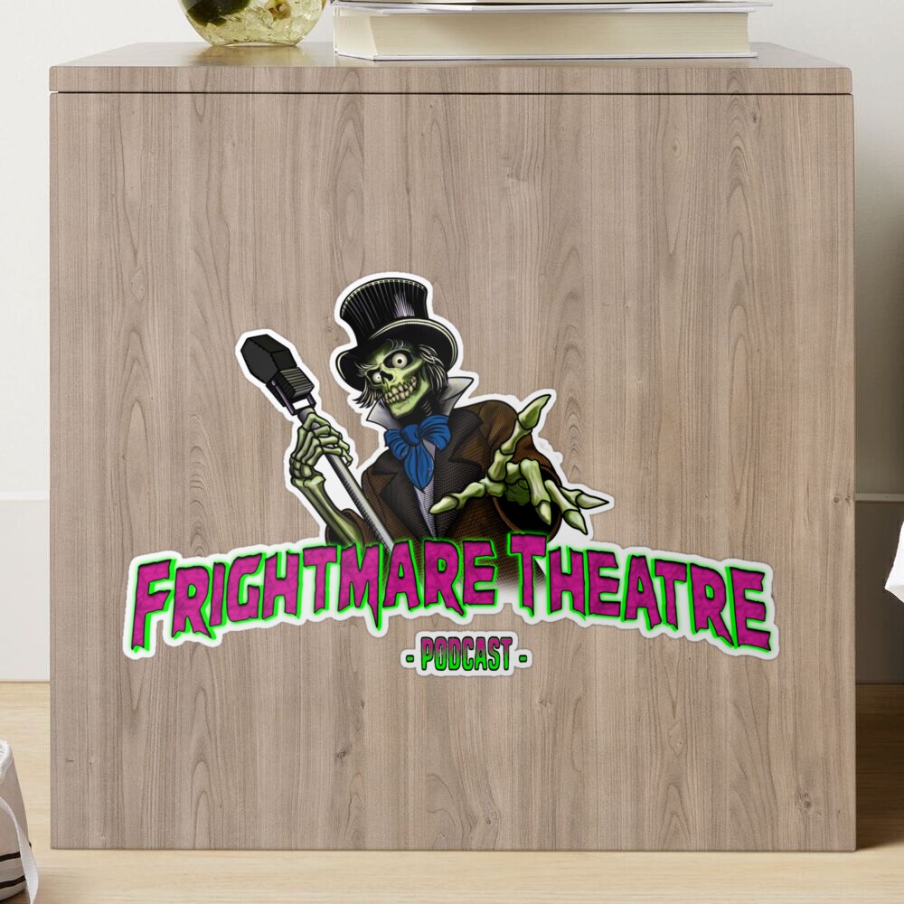 Official FRIGHTMARE THEATRE PODCAST LOGO Sticker