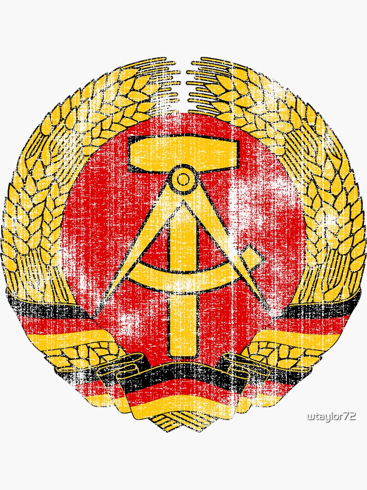 "Coat of arms of East Germany" Sticker by wtaylor72 Redbubble