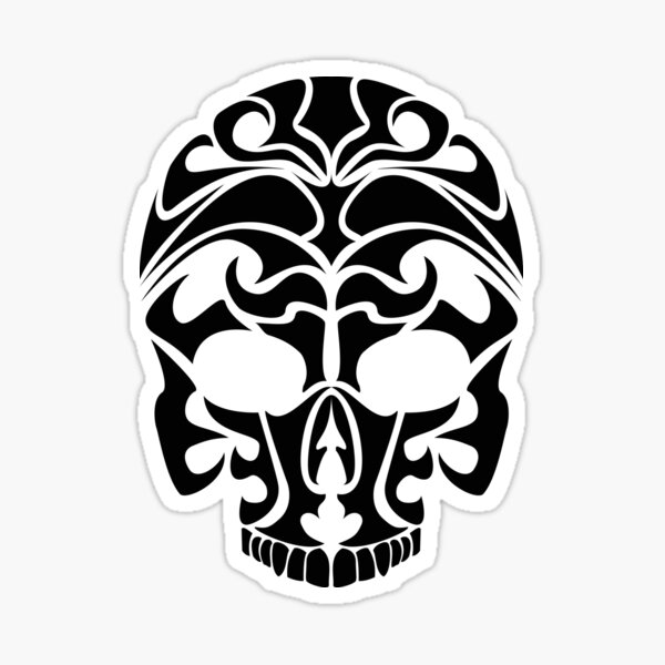 Tribal Skull Sticker