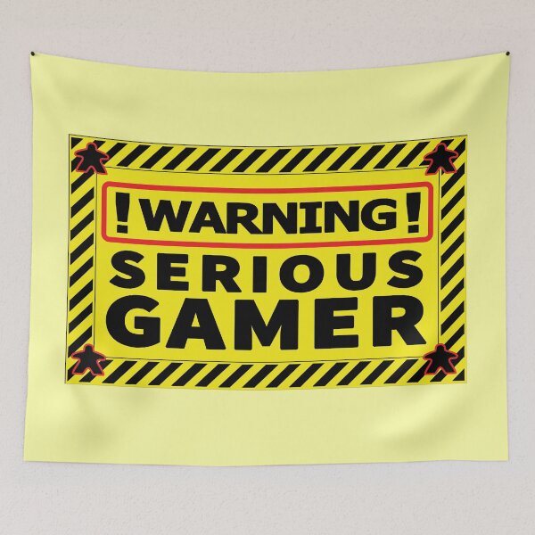 Item preview, Serious Gamer Warning designed and sold by -M-I-.