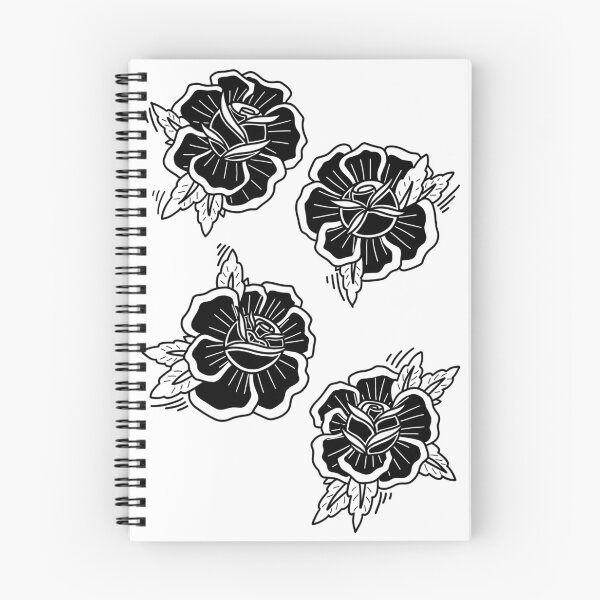 Artikelvorschau, Neotrad Blackwork Rose entworfen und verkauft von steph-made.