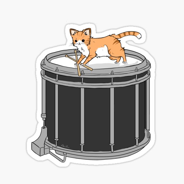 Item preview, Drum cat designed and sold by marimbasian.