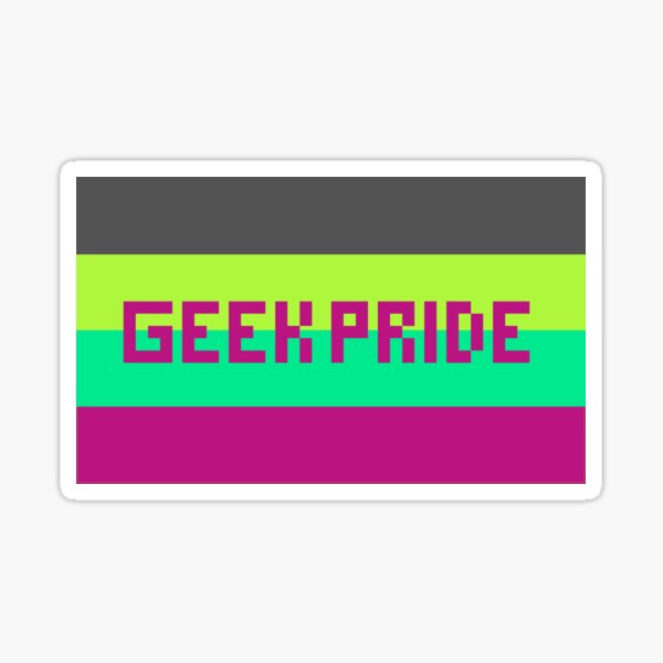 Geek Pride (Purple Font) Sticker