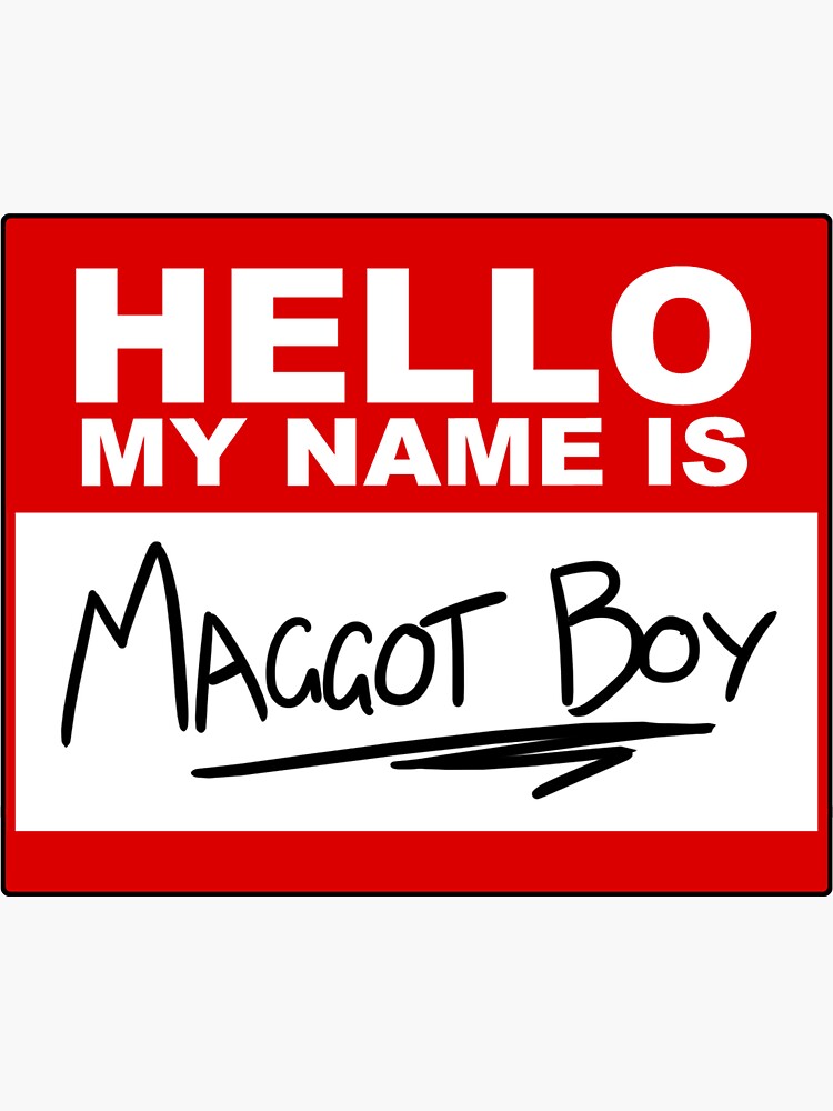 Thumbnail 3 of 3, Sticker, Hello! designed and sold by MaggotBoy.