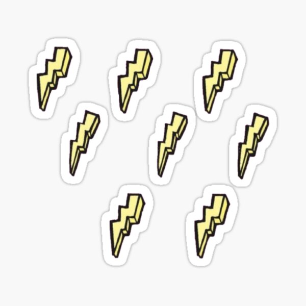 lightning bolt Sticker