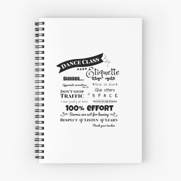 Item preview, Funny Dance Teacher Class Etiquette square designed and sold by Dancethoughts.