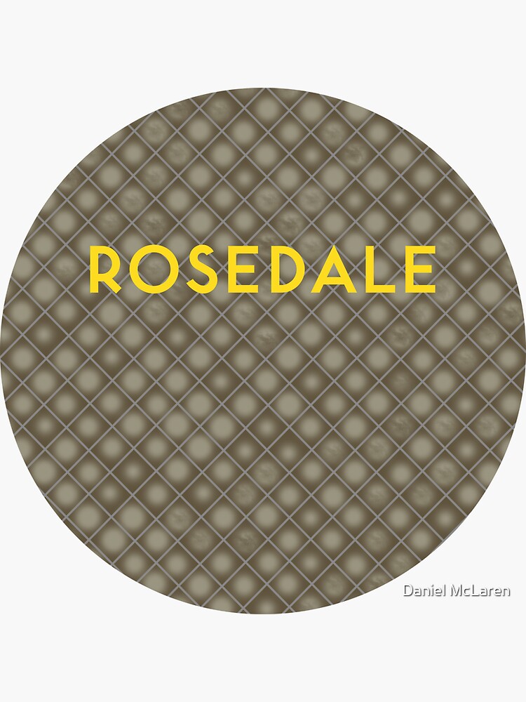 "ROSEDALE Subway Station" Sticker for Sale by theNewMessiah Redbubble