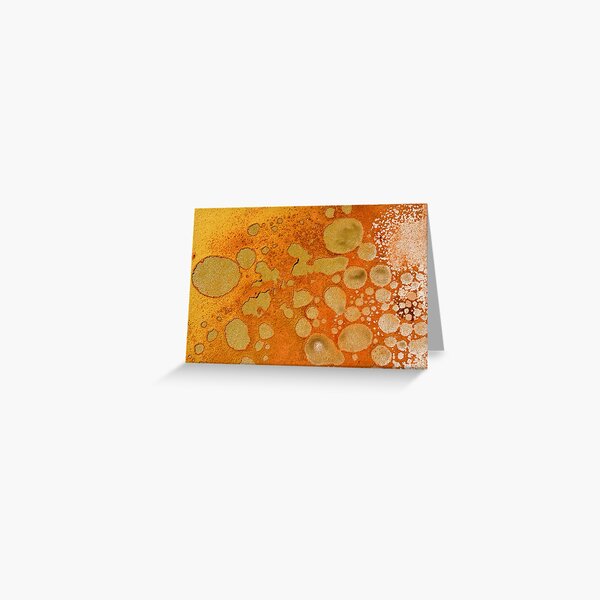 Rust coloured abstract Greeting Card
