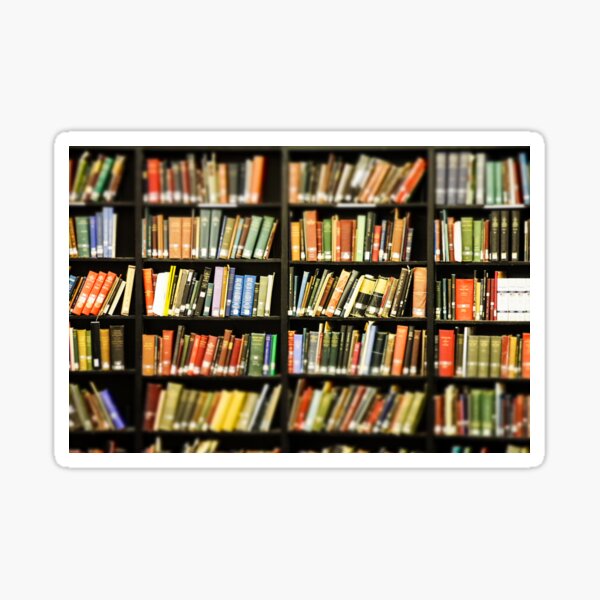 Library Books Sticker