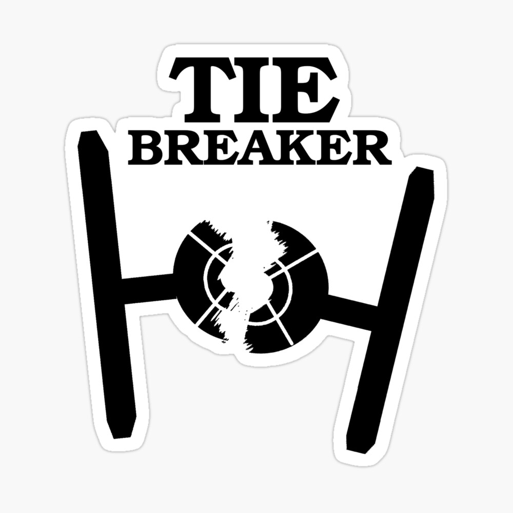 TIE BREAKER black | Greeting Card