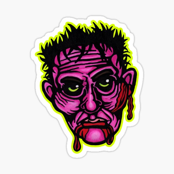 Pink Zombie - Die Cut Version Sticker