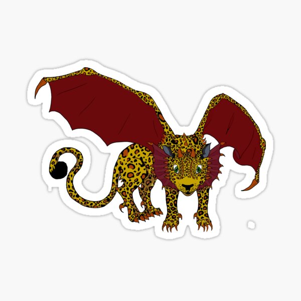 Leopard Dragon Sticker