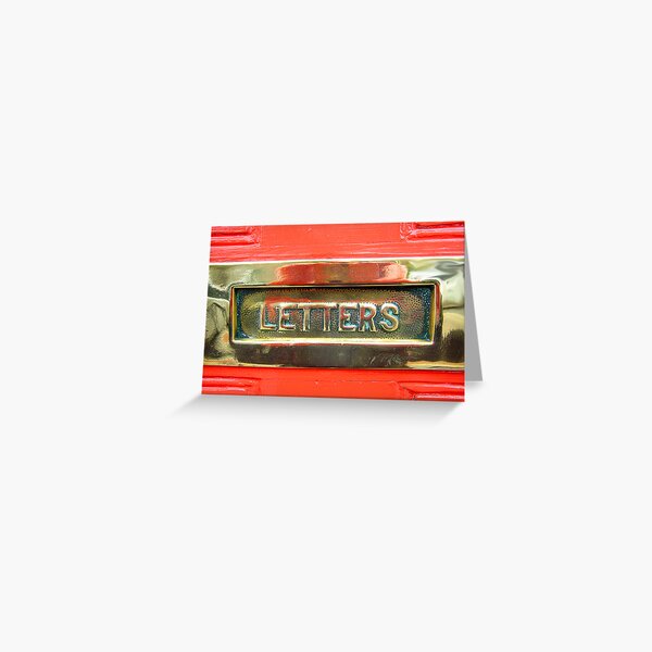 Item preview, Brass letterbox & Red Door designed and sold by buttonpresser.