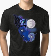 3 Luna Moon Tri-blend T-Shirt