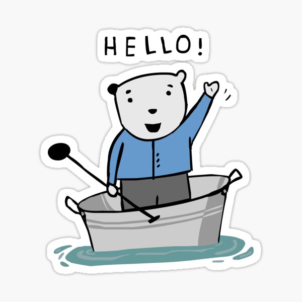 HELLO BEAR Sticker