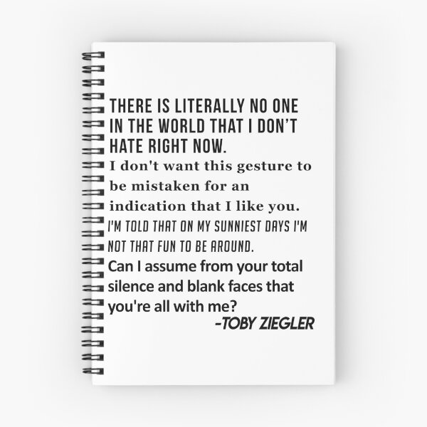 Item preview, Toby Ziegler West Wing quotes designed and sold by FlatlandsDesign.