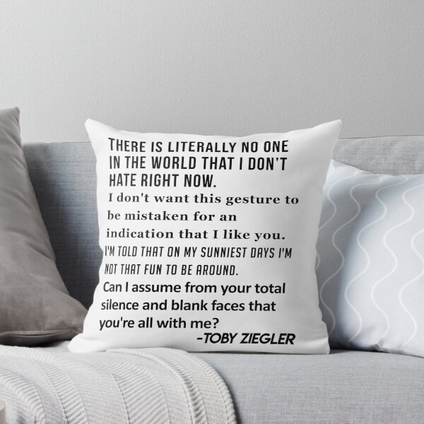 Item preview, Toby Ziegler West Wing quotes designed and sold by FlatlandsDesign.