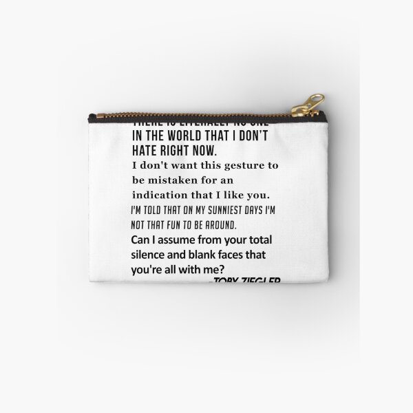 Item preview, Toby Ziegler West Wing quotes designed and sold by FlatlandsDesign.
