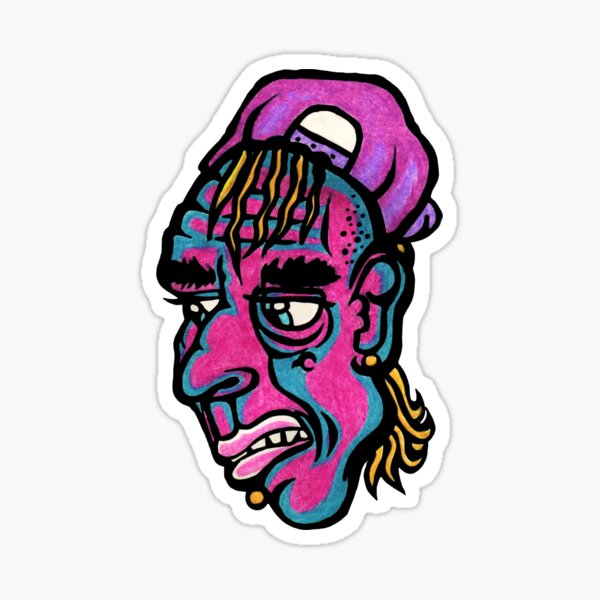 Burnout - Green Background Version Sticker