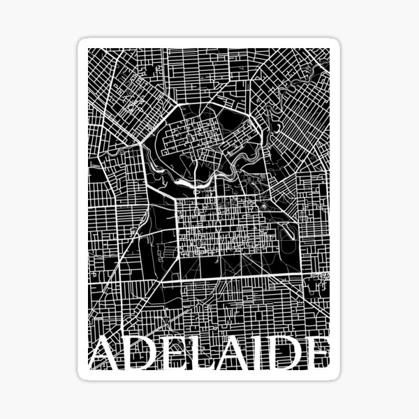 Adelaide (Black) Sticker