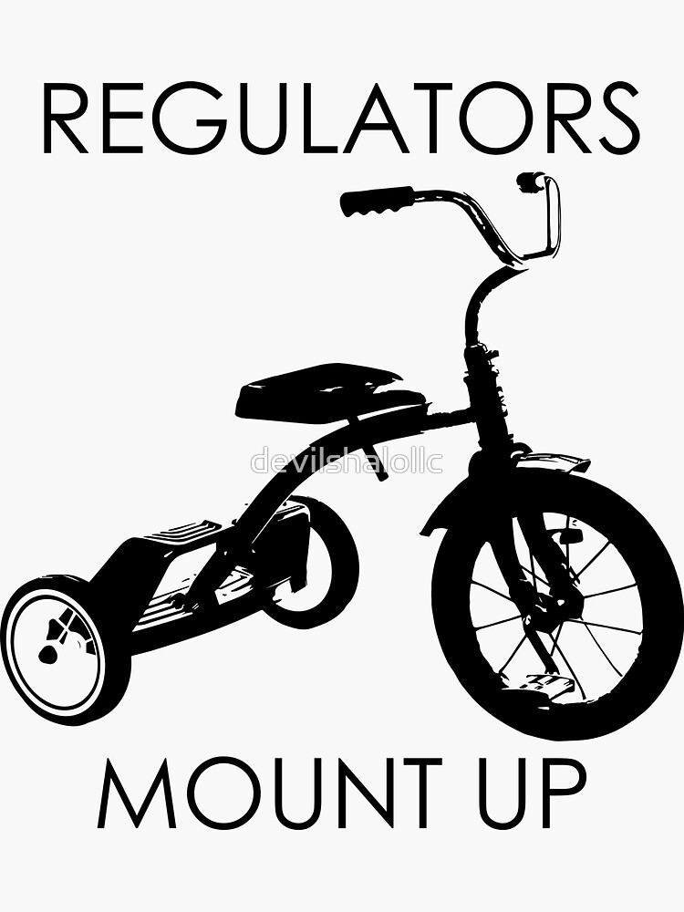 "REGULATORS MOUNT UP " Sticker for Sale by devilshalollc Redbubble